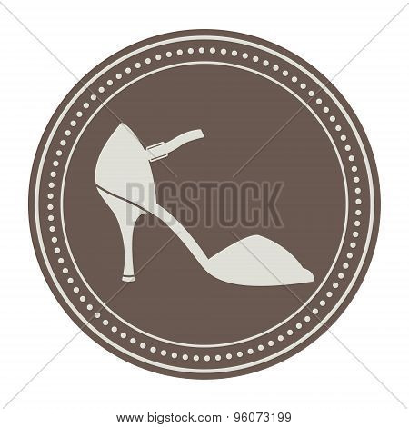 Vintage shoe label.