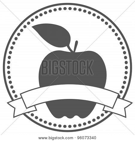 Apple label.