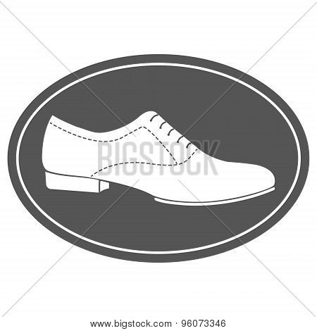Vintage men shoe label.