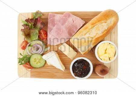 Ham Cheese Ploughmans