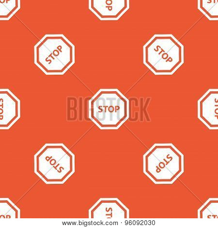Orange STOP sign pattern