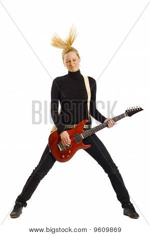 Headbanging Rock Girl