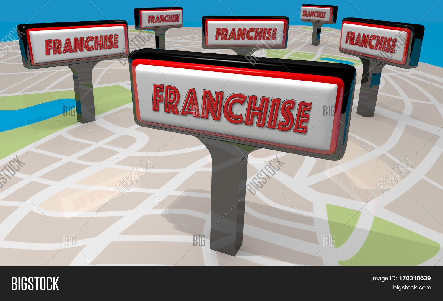 Franchise Sign Map New Image & Photo (Free Trial) Bigstock