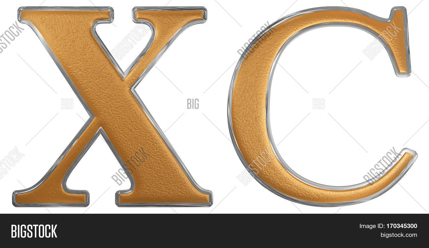 Roman Numeral Xc, Image & Photo (Free Trial) | Bigstock