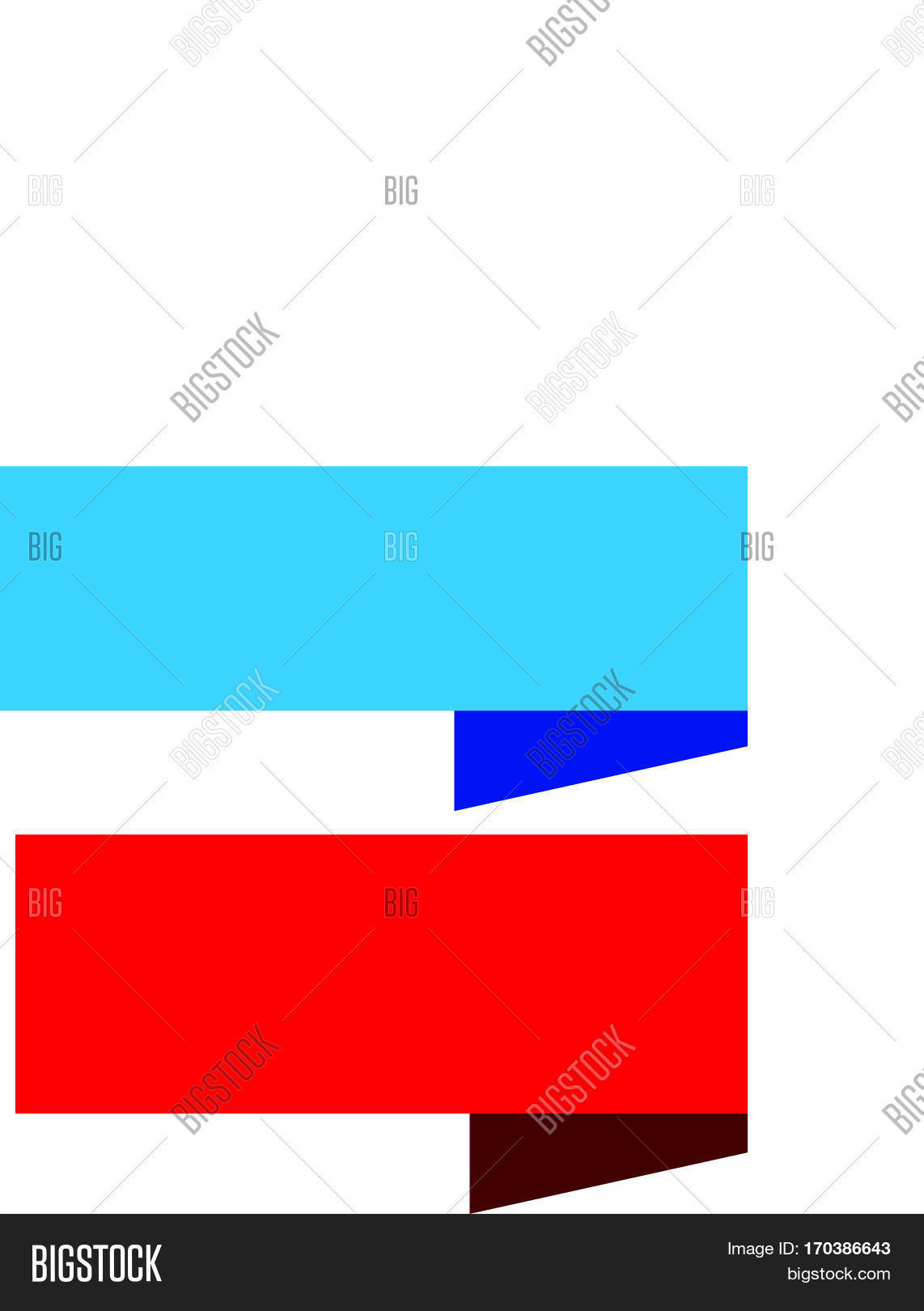 Blue Red Ribbon Vector & Photo (Free Trial) | Bigstock