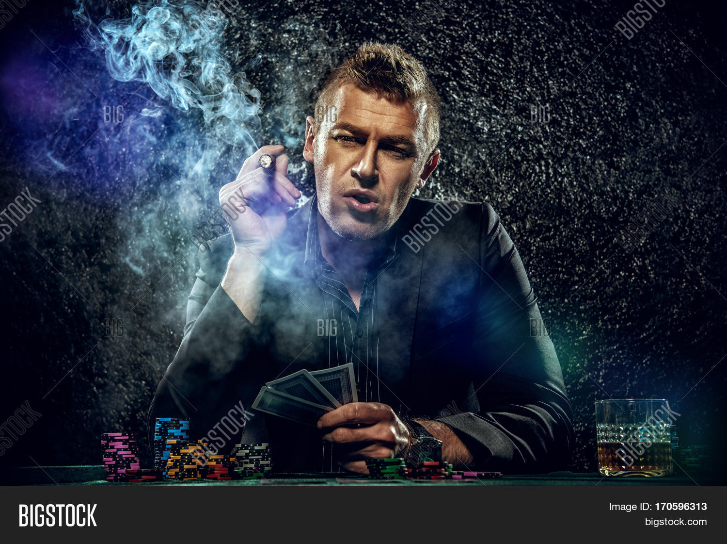 Rich Gambler Man Cards Image & Photo (Free Trial) Bigstock
