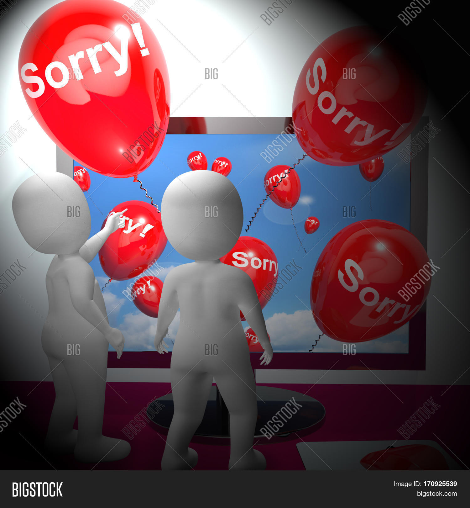 Sorry Balloons Showing Image & Photo (Free Trial) Bigstock