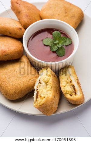 punjabi Paneer Pakoda or pakora or vada, made from gram flour and cottage cheese