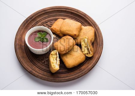 punjabi Paneer Pakoda or pakora or vada, made from gram flour and cottage cheese