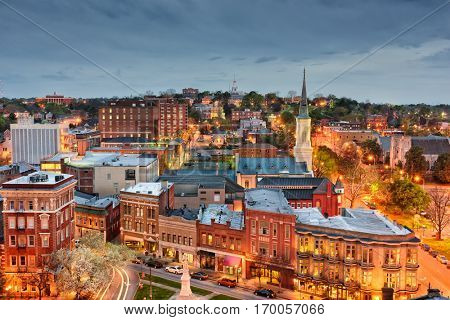Macon, Georgia, USA downtown skyline.