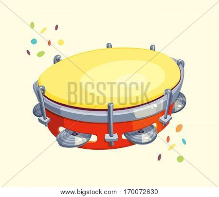 Vector cartoon for carnival or music themes.