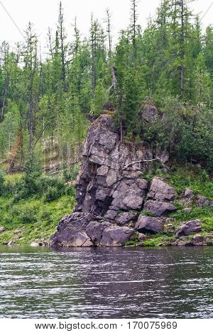 Bahta: big rivers of Eastern Siberia. Krasnoyarsk region.