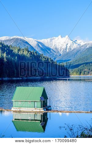The lake house.