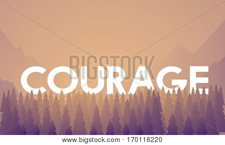 Freedom Courage Inspiration Passion Concept