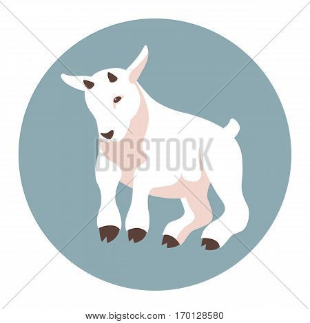 kid vector illustration style Flat profile side