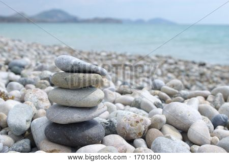 Stack Of  Pebble