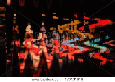 Full Color Abstract Texture Glitch Background