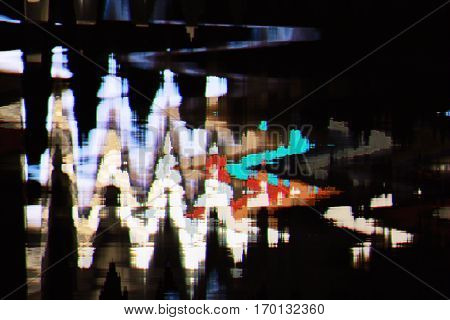 Full Color Abstract Texture Glitch Background