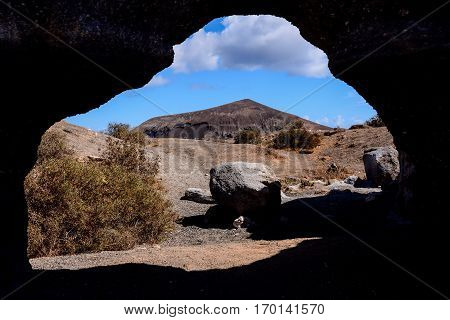 Landscape In Tropical Volcanic Canary Islands Spain