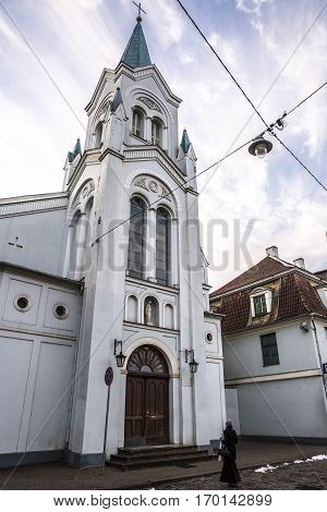 Sapju Dievmates Katolu Baznica or Our Lady of Sorrows Catholic Church Riga