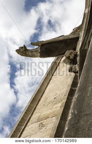 Gargoyle of the Saint Michel church spire Bordeaux France