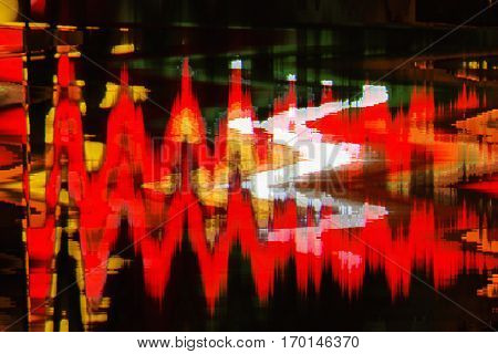 full color abstract texture glitch background digital wave