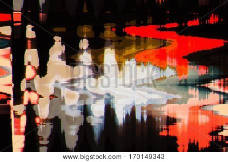 full color abstract texture glitch background digital wave