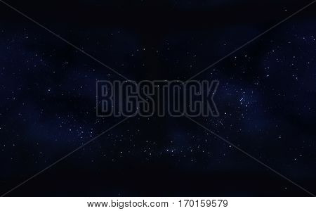 Clusters stars in space digitally generated image