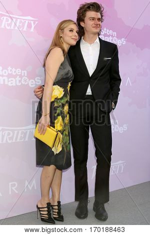 LOS ANGELES - JAN 28:  Cara Buono, Joe Keery at the Variety's Celebratory Brunch Event For Awards Nominees at  Cecconi's on January 28, 2017 in West Hollywood, CA