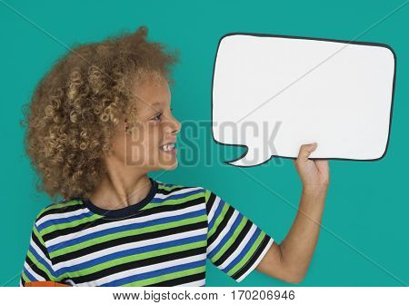 Little Caucasian Boy Smiling Chatbox