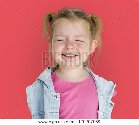 Little GIrl Smiling Happiness Playful Twintail Hairstyle