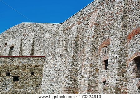 Fragment of an Old Stone Fortress Wall