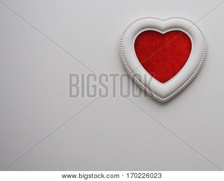 Valentines background, texture, heart, red and white