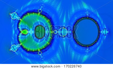 Reflections. Mirror. strange microorganism. 3D surreal illustration. Sacred geometry. Mysterious psychedelic relaxation pattern. Fractal abstract texture. Digital artwork graphic astrology magic