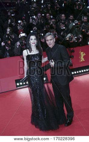 George Clooney, Amal Alamuddin attend the 'Hail, Caesar!' Premiere during the 66th Berlinale International Film Festival on February 11, 2016 in Berlin, Germany.