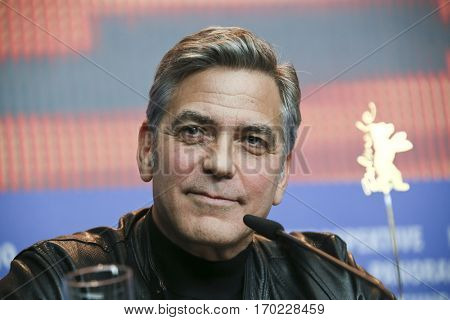George Clooney attends the 'Hail, Caesar!' press conference during the 66th Berlinale International Film Festival Berlin at Grand Hyatt Hotel on February 11, 2016 in Berlin, Germany.