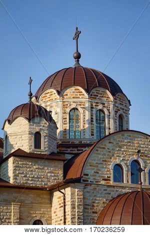 Orthodox Zabriceni monastery at the north of republic of moldova