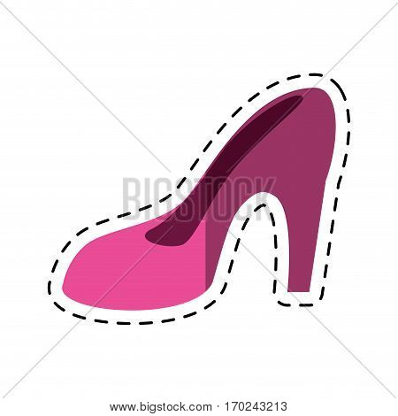 cartoon women day high heel shoes vector illustration eps 10
