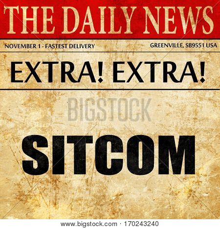 sitcom, newspaper article text