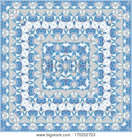 Square Pattern For The Silk Scarf