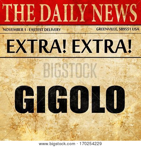gigolo, newspaper article text