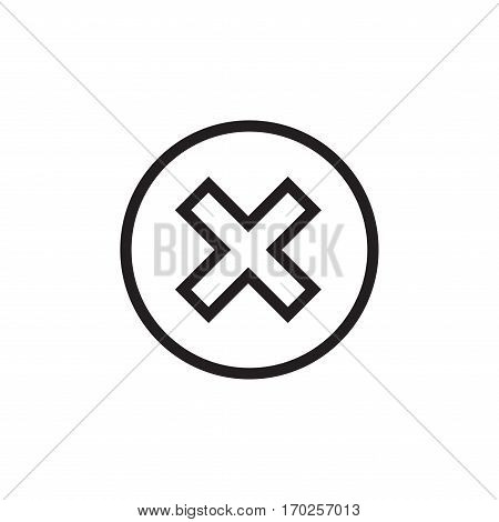 Cross Sign Red Element