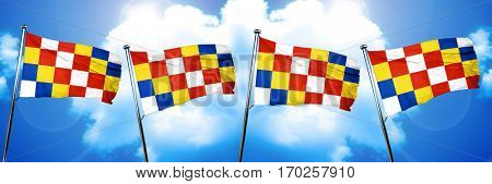 antwerp, antwerpen flag, 3D rendering
