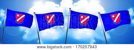Molise flag, 3D rendering