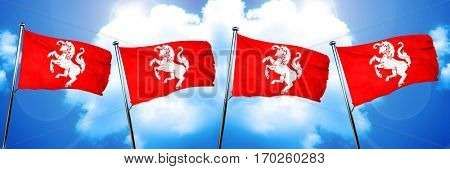 Twente flag, 3D rendering