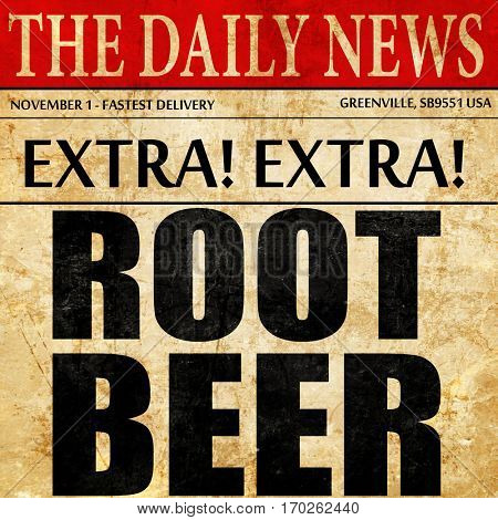 root beer, newspaper article text
