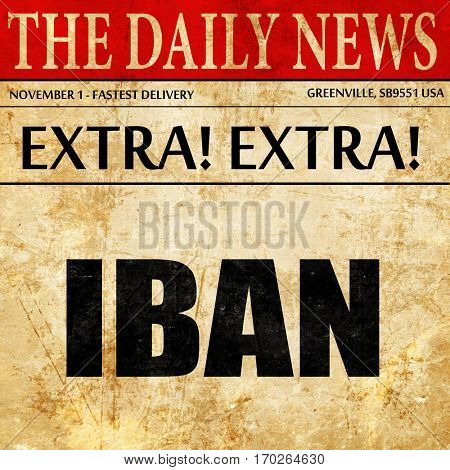 IBAN, newspaper article text