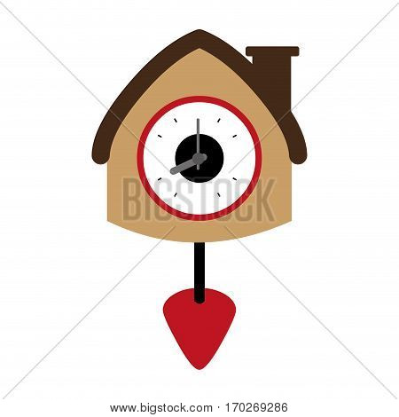colorful antique clock icon deign vector illustration