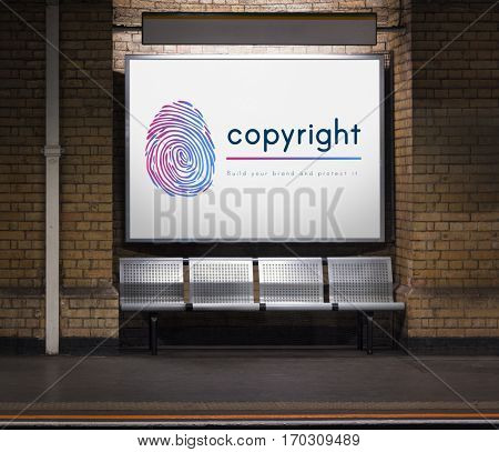 Design Logo Patent Fingerprint Concept