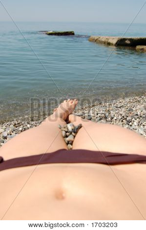 Mädchen am Strand